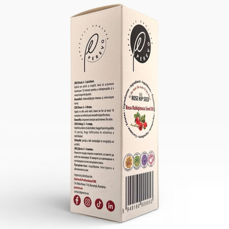 Ulei de macese pentru ten si corp Rose Hip, 50 ml, Perevo 712038
