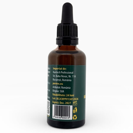 Ulei 3 in 1 cu batana, ricin si rozmarin pentru scalp si par, 50 ml, Perevo 712009