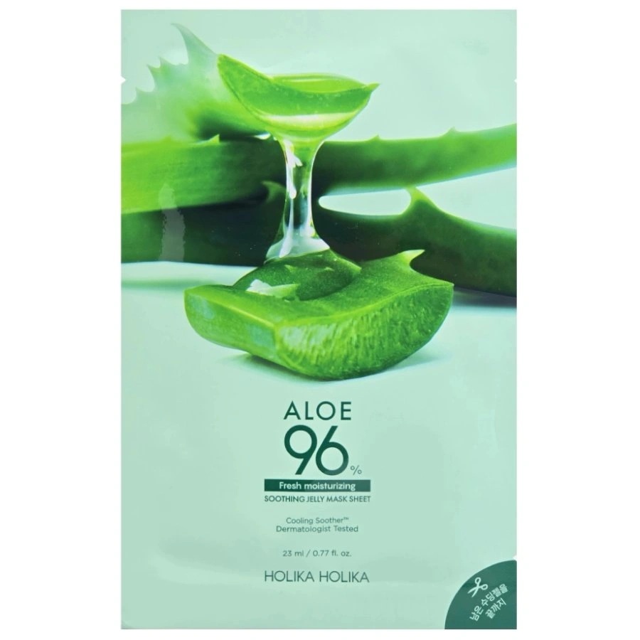 Masca cu efect calmant 96% Aloe Vera Fresh moisturizing, 23 ml, Holika Holika