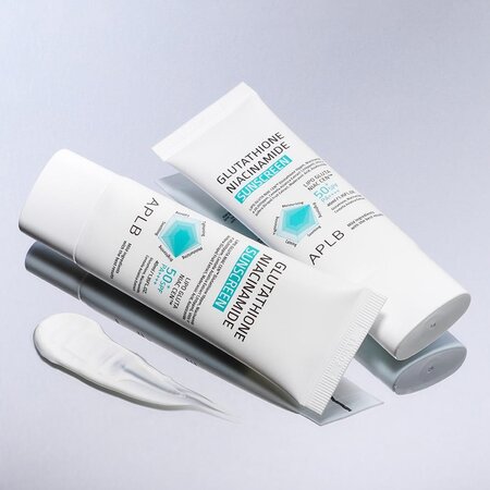 Crema de fata cu factor de protectie SPF 50+ PA++++ cu Glutathione si Niacinamide, 40 ml, Aplb 683049