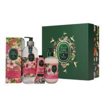 Set Apa de colonie 400 ml + Sapun lichid 500 ml + Lotiune pentru maini si corp 280 ml + Crema de maini 50 ml Japanese Cherry Blossom, Eyup Sabri Tuncer