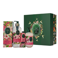 Set Apa de colonie 400 ml + Sapun lichid 500 ml + Lotiune pentru maini si corp 280 ml + Crema de maini 50 ml Japanese Cherry Blossom, Eyup Sabri Tuncer