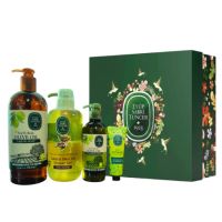 Set Gel de dus 600 ml + Sapun lichid 750 ml + Lotiune pentru maini si corp 250 ml + Crema de maini 50 ml Olive Touch, Eyup Sabri Tuncer