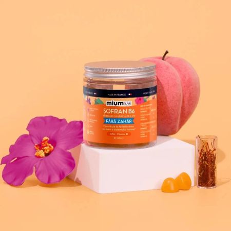 Jeleuri cu Sofran si Vitamina B6, 42 bucati, Mium Lab 683105