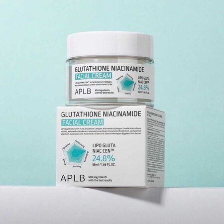 Crema hidratanta cu Glutathione si Niacinamide, 55 ml, Aplb 683119