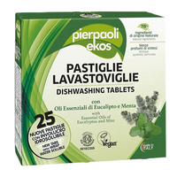 Tablete Eco hidrosolubile pentru masina de spalat vase, 25 bucati, Pierpaoli Ekos