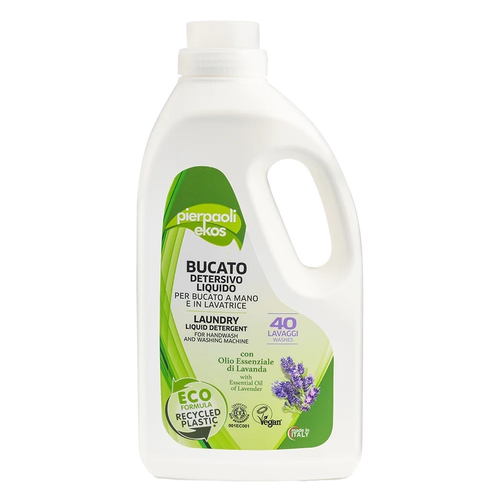 Detergent lichid Eco pentru rufe cu lavanda, 2000 ml, Pierpaoli Ekos