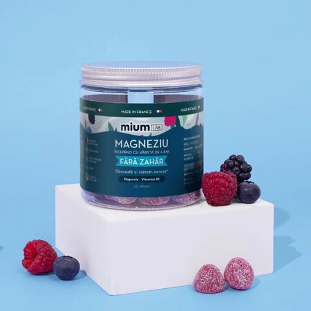 Jeleuri cu Magneziu si Vitamina B6, 42 bucati, Mium Lab 683130