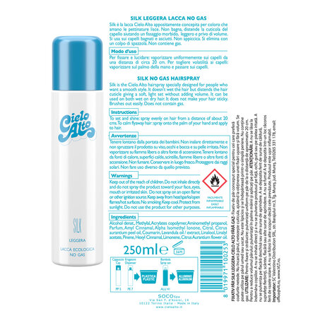 Fixativ fara gaz No Gas Silk Leggera, 250 ml, Cielo Alto 683143
