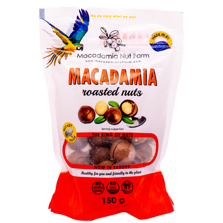 Nuci de macadamia in coaje prajite, 150 g, Macadamia Nut Farm