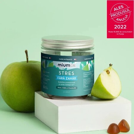 Jeleuri antistres cu aroma de mere Stres, 42 bucati, Mium Lab 683170