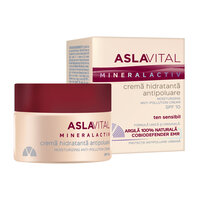 Crema hidratanta antipoluare SPF 10 Minerlactiv, 50 ml, AslaVital