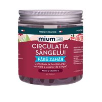 Jeleuri cu Vitamina C si extracte din plante Circulatia sangelui, 42 bucati, Mium Lab