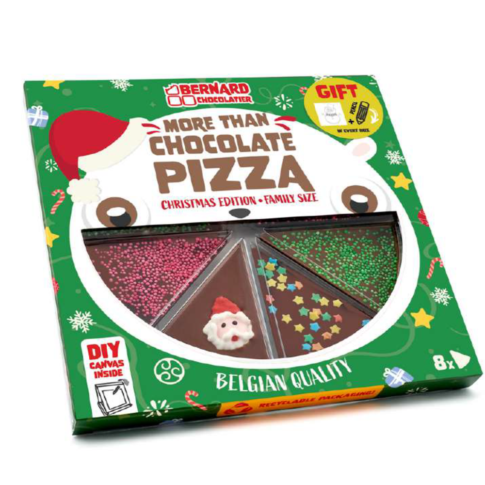 Ciocolata belgiana cu lapte Christmas Edition, 105 g, BSSF LTD