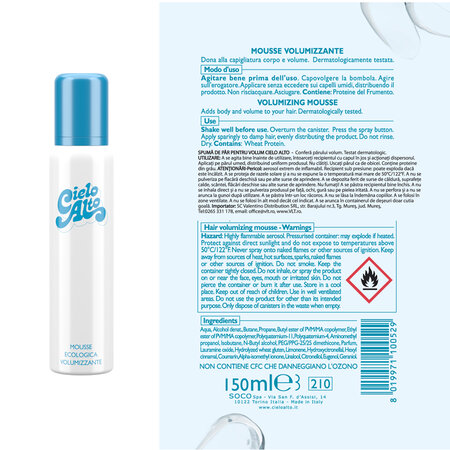 Spuma de par pentru volum, 150 ml, Cielo Alto 683226