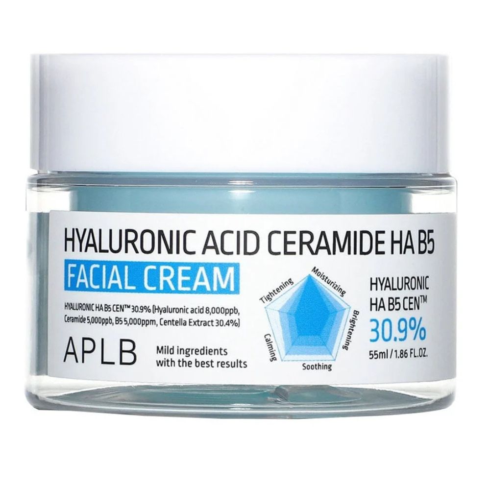 Crema de fata cu Acid Hyaluronic, Ceramide HA B5, 55 ml, Aplb