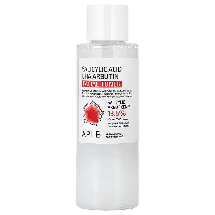 Toner cu Acid Salicylic BHA Arbutin, 160 ml, Aplb