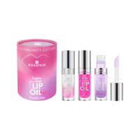 Set Ulei de buze 01 Kiss From A Rose, 4 ml + Ulei de buze 106 Lilac You A Lot, 4 ml + Ulei de buze 105 Flamingo Babe, 4 ml, Essence