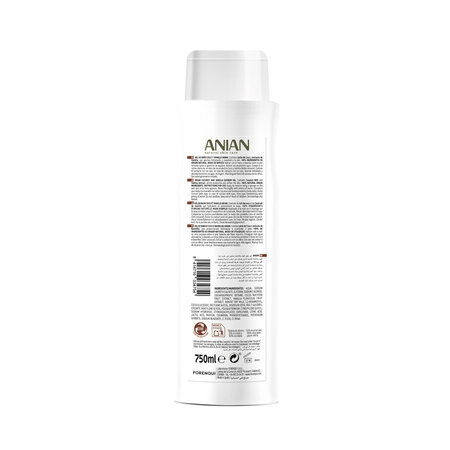 Gel de dus cu extract de cocos si vanilie, 750 ml, Anian 683402