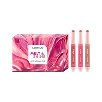 Set pentru buze Melt & Shine Juicy Lip Balm Trio, 3 x 1.3 g, Catrice