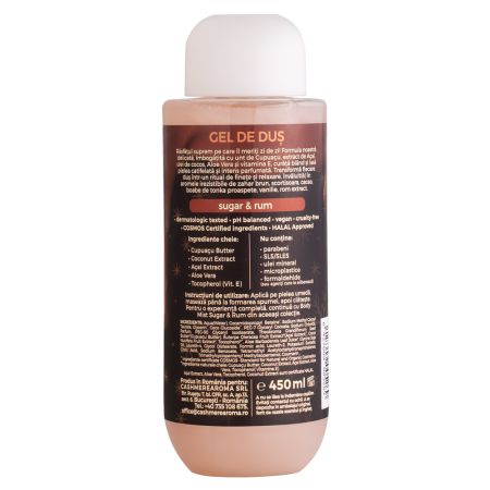 Gel de dus Sugar & Rum, 450 ml, Cashmere Aroma 683425