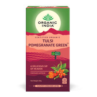 Ceai Bio Tulsi cu rodie si ceai verde, 25 plicuri, Organic India