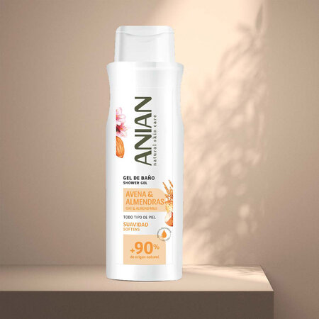 Gel de dus cu lapte de ovaz si de migdale, 750 ml, Anian 683444