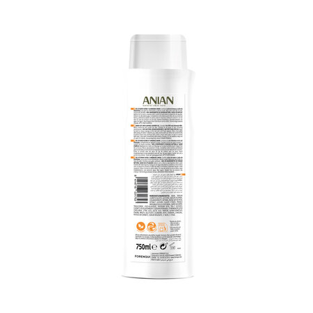 Gel de dus cu lapte de ovaz si de migdale, 750 ml, Anian 683443
