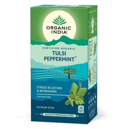 Ceai Bio Tulsi cu menta, 25 plicuri, Organic India 714286