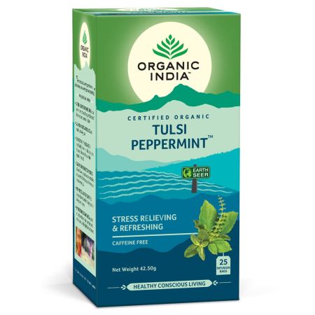 Ceai Bio Tulsi cu menta, 25 plicuri, Organic India 714287