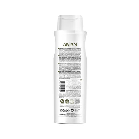 Gel de dus cu extract de ulei de masline, 750 ml, Anian 683451