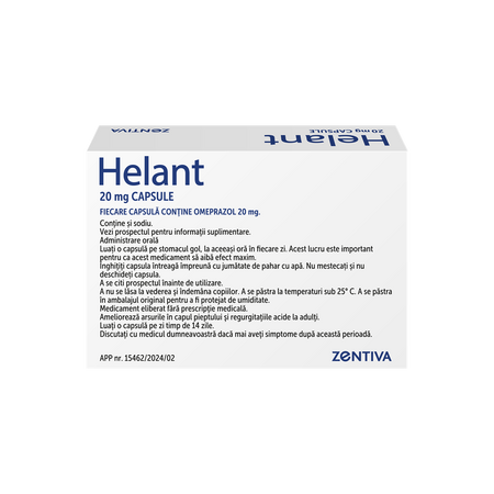 Helant 20 mg capsule, 20 mg, 14 capsule, Zentiva 684420