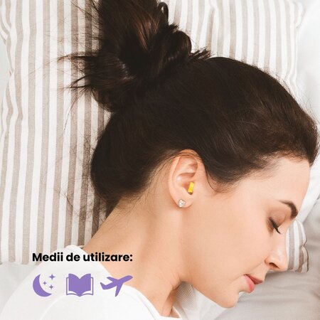 Cerumina SOFT dopuri pentru urechi din spuma , 8 bucati, Pietrasanta Pharma 683521