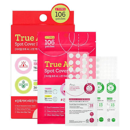 Set plasturi cosuri True AC Spot Cover Duo, 106 bucati, Ariul 683585
