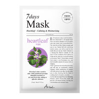 Masca tip servetel cu Heartleaf si Panthenol 7 Days MAsk, 23 ml, Ariul