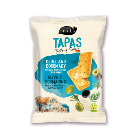 Snacks cu masline si rozmarin Tapas, 80 g, Grefusa