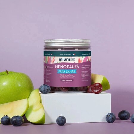 Jeleuri cu extracte din plante si vitamine Menopauza, 42 bucati, Mium Lab 683931