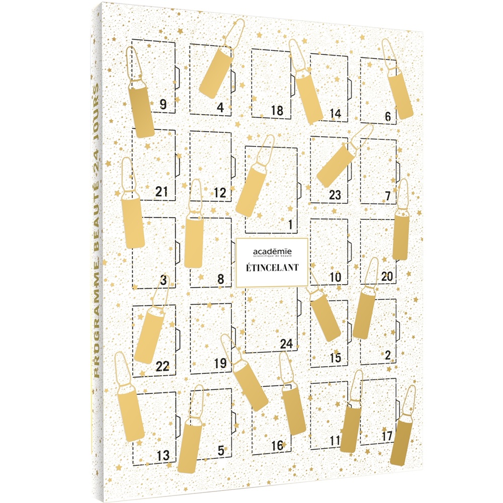 Set fiole pentru revitalizarea tenului Sparkling Advent Calendar, 24x2ml, Academie