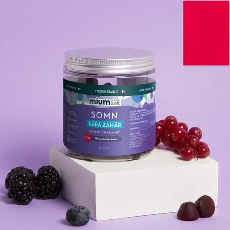 Jeleuri cu melatonina si extracte din plante Somn, 42 bucati, Mium Lab 683854