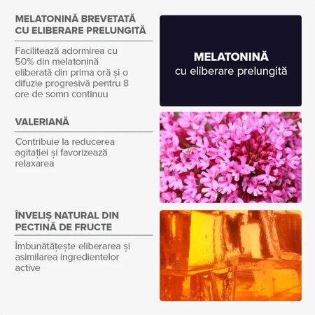 Jeleuri cu melatonina Somn, 42 bucati, Mium Lab 683817