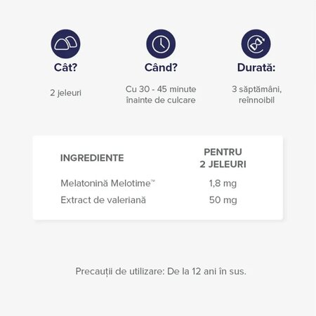 Jeleuri cu melatonina Somn, 42 bucati, Mium Lab 683818