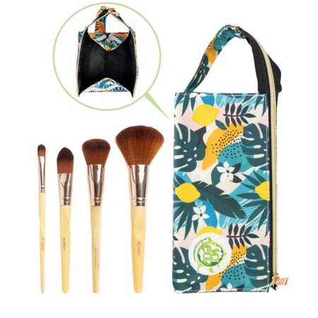 Set pensule pentru machiaj So Eco Natural, 4 bucati, Brushworks 683763