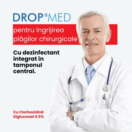 Pansament postoperator Drop Med, 10.5 x 15 cm, 5 bucati, Pietrasanta Pharma 667989