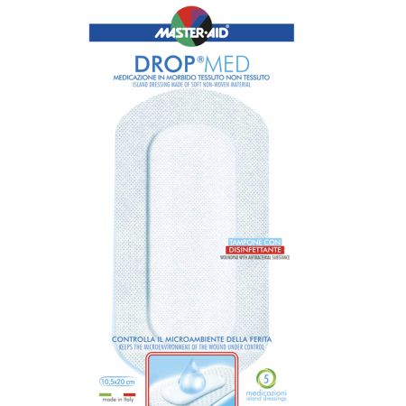 Pansament postoperator Drop Med, 10.5 x 20 cm, 5 bucati, Pietrasanta Pharma