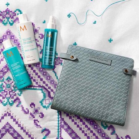 Set Sampon 250ml, Balsam 250ml, Spray 160ml Frizz Control, Moroccanoil 683929