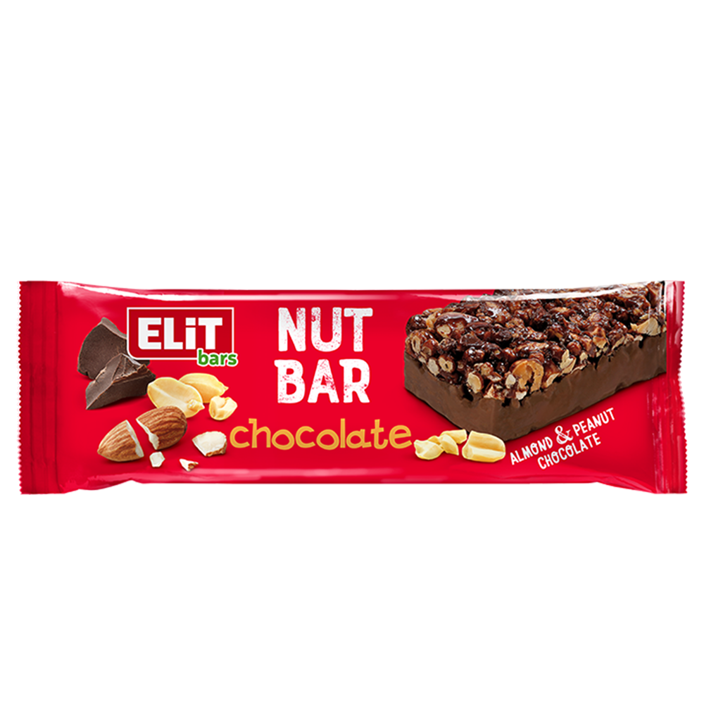 Baton de cereale cu ciocolata NutBar, 40 g, EliT