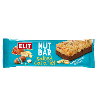Baton de cereale cu caramel sarat si ciocolata cu lapte NutBar, 40 g, EliT