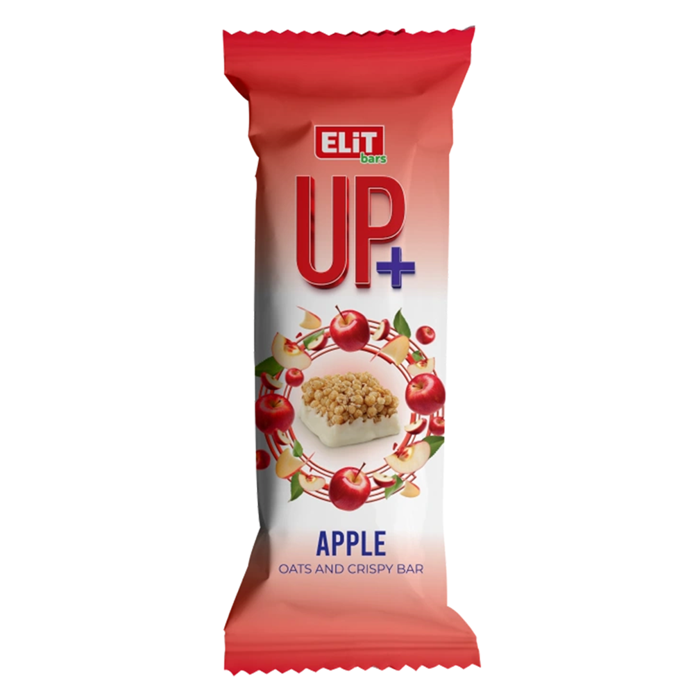 Baton cu ovaz si mere Up+ Bar, 22 g, EliT