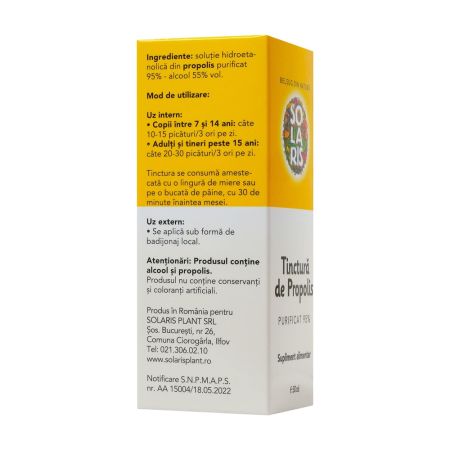Tinctura de Propolis, 50 ml, Solaris 684135