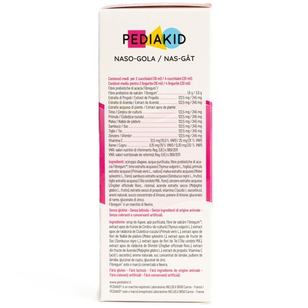 Sirop de miere si lamaie pentru raceala Nez-Gorge, 125 ml 721433